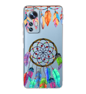 PrintiFy Xiaomi Mi 12 Lite ile Uyumlu 1mm Slim Fit Nazar Boncuğu 6 Baskılı Şeffaf  Kılıf