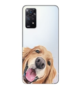 Redmi Note 12 Pro 4G Uyumlu Sevimli Köpek Tasarımlı Şeffaf Telefon Kılıfı