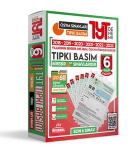 2024 YKS TYT ÖSYM Çıkmış Soru Tıpkı Basım 6lı Türkiye Geneli Dijital Çözümlü DEN (Beyaz)