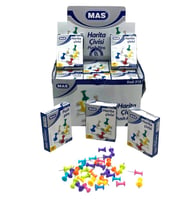 648 ADET HARİTA ÇİVİSİ MANTAR PANO İĞNESİ 12X18PCS RENKLİ SİLİNDİRİK