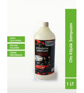 Bioxi® Oto Köpük Şampuanı 1 LT – Cilalı ve Fırçasız Yıkama İçin Etkili Araç Şampuanı
