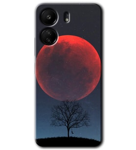 Xiaomi Redmi 13C Kılıf HD Desen Baskılı Kılıf - Kanlı Ay