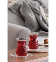 Paşabahçe Timeless Kesme Kristal Çay Bardağı Seti Takımı 12 Parça Çay Seti  96992