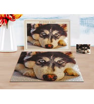 BK Gift Kişiye Özel Tam Boy Köpek Karikatürlü 1000 Parça Profesyonel Puzzle-1