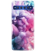 TCL 10 Plus Kılıf Desenli Silikon Pink Cloud