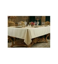Kristal Monoray Kumaş Krem Masa Örtüsü Dikdörtgen 140x200 Cm - 803 (Standart)