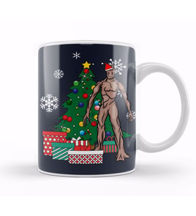 Groot Around The Christmas Tree Kupa Bardak Porselen