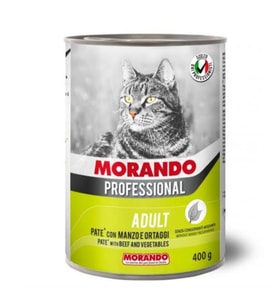 Morando Biftek Sebzeli Kedi Konservesi Ezme Pate 400gr x 12 Adet