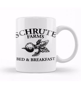 The Office Schrute Farms Bed Breakfast Kupa Bardak Porselen