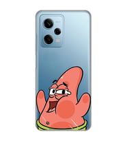 Redmi Note 12 Pro 5G Uyumlu Patrick Star Desenli Şeffaf Telefon Kılıfı
