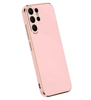 Durukar® Samsung Galaxy S24 Ultra Kılıf Volet Silikon - Pembe
