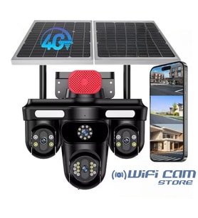 4 Kameralı Solar Kamera 4g Solar Kamera Aov Teknolojisi 7/24 Süre