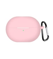 Microsonic Huawei FreeBuds Pro 4 Kılıf Askılı Mat Silikon Pembe (Pembe)