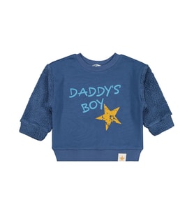Civil Boys Dadys Boy Baskılı 2-5 Yaş Sweatshirt - Mavi