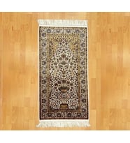 Desenli 60*120 Bej İpek Seccade