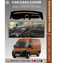 PEUGEOT BOXER (2017-2021) Torpido Örtüsü Panel Koruma Torpido Koruma Tam Uyum Kaymaz Özel Kesim