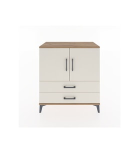 Hyperion Şifonyer 2 Raflı 2 Çekmeceli 2 Kapaklı 88x44x96 Çam-Aytaşı