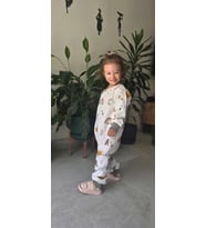 Deapis Çocuk Uyku Tulumu Alfabe Desenli Müslin Kumaş (STD)