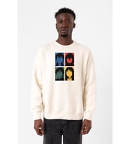 Erased Anime All Main Character Minimal Colorful Art Ekru Erkek 2ip Sweatshirt