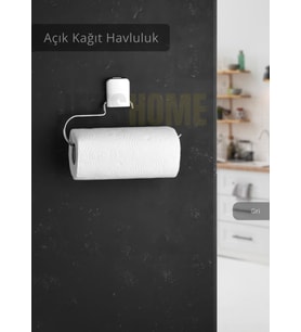 Yapışkanlı Kağıt Havluluk Paslanmaz Peçetelik Çelik Banyo Havluluk Düzenleyici Gri