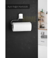 Yapışkanlı Kağıt Havluluk Paslanmaz Peçetelik Çelik Banyo Havluluk Düzenleyici Gri