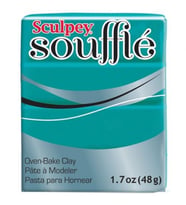 Sculpey Souffle Polimer Kil 48 gr. Turkuaz (Sea Glass) 