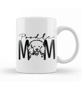 Poodle Mom 012 Kupa Bardak Porselen