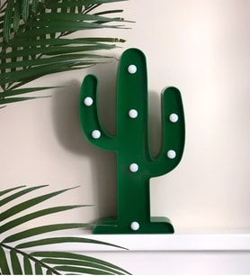 Adalinhome Led Işıklı Kaktüs Masa Lambası
