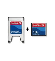 Sandisk 1 GB Compact Flash Hafıza Kartı + PCMCIA Kart Okuyucu
