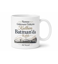Batman Memleket Özlemi Yazılı Kupa Bardak Hediye Özel Tasarım