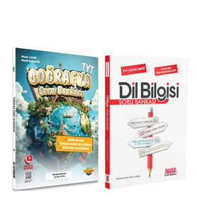 Coğrafya Gurmesi TYT Coğrafya ve AKM Dil Bilgisi Soru Bankası Seti 2 Kitap