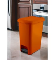 Pratik ve Şık 25 Litre Turuncu Pedallı Çöp Kovası