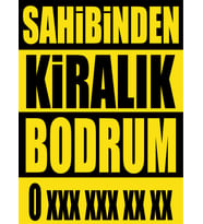 Satılık & Kiralık Kağıt Afiş – 5 Adet -  45x61