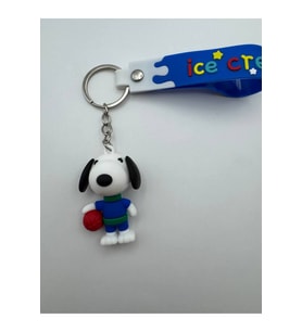 Mavi Snoopy Figürlü Silikon Anahtarlık – Piraye Gift Sevimli ve Eğlenceli Tasarım