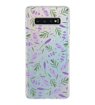 PrintiFy Samsung Galaxy S10 Plus ile Uyumlu 1mm Slim Fit Water Color 3 Baskılı Şeffaf  Kılıf