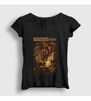 Presmono Kadın Siyah Slaughter Of The Soul At The Gates T-Shirt 513922tt
