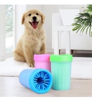 Silikon Jel Fırçalı Kedi Köpek Pati Ayak Yıkama Temizleme Kovası (küçük)