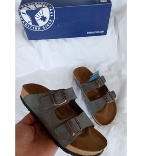 Birkenstock Arizona Terlikler - Farklı Renk Seçenekleriyle! (Gri-Taba)