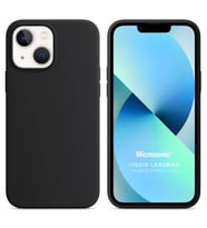 Microsonic Apple iPhone 13 Mini Kılıf Liquid Lansman Silikon Siyah