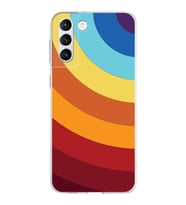 Samsung Galaxy S21 Plus Kapak Renk Cümbüşü Tasarımlı Şeffaf Silikon Kılıf