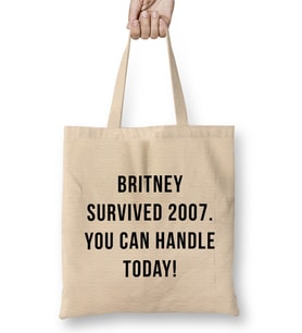 Britney Survived 2007 You Can Handle Today 03 Bez Çanta Uzun Saplı