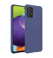 Samsung Galaxy A52 İnce Mat Silikon Kılıf Lacivert