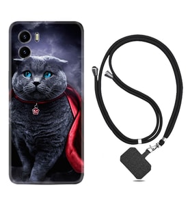 Vivo Y15S Y32 Y33S Y51 Y53S Kılıf Boyun Askılı Silikon Super Cat 1666