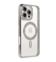 Apple iPhone 16 Pro Kılıf Joke Simli Magneticsafe Kılıf - Pembe
