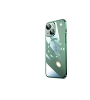 Apple iPhone 14 Uyumlu Kılıf Wireless Şarj Özellikli Sert PC Zore Riksos M-safe Kapak (Koyu Yeşil)