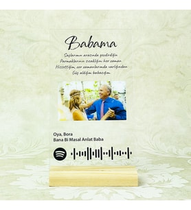 Kişiye Özel Babalar Günü Spotify Plak
