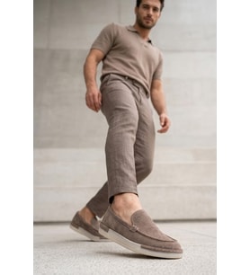 Luciano Bellini 26K-C27711 Formal Erkek Casual Ayakkabı Vizon