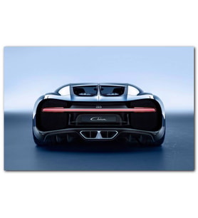 Cakatablo Bugatti Chiron Divo Arka Görünüş MDF Tablo