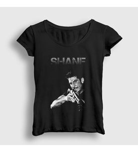 Presmono Kadın Siyah Shane Walsh Dizi The Walking Dead T-Shirt 513678tt