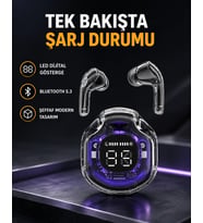Kablosuz Bluetooth Kulaklık Hifi Ses Kalitesi ve Mikrofonlu